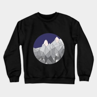 Mountains by night Crewneck Sweatshirt